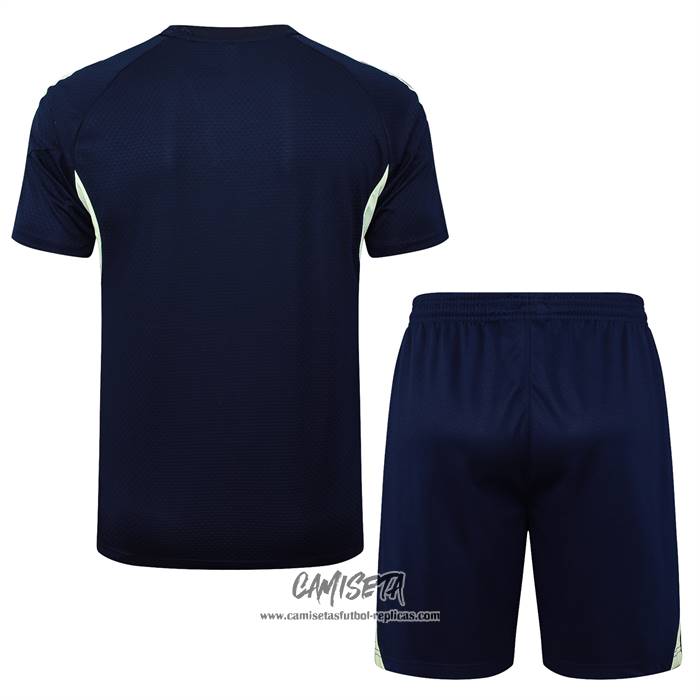 Chandal del Real Madrid 2025-2026 Manga Corta Azul - Pantalon Corto